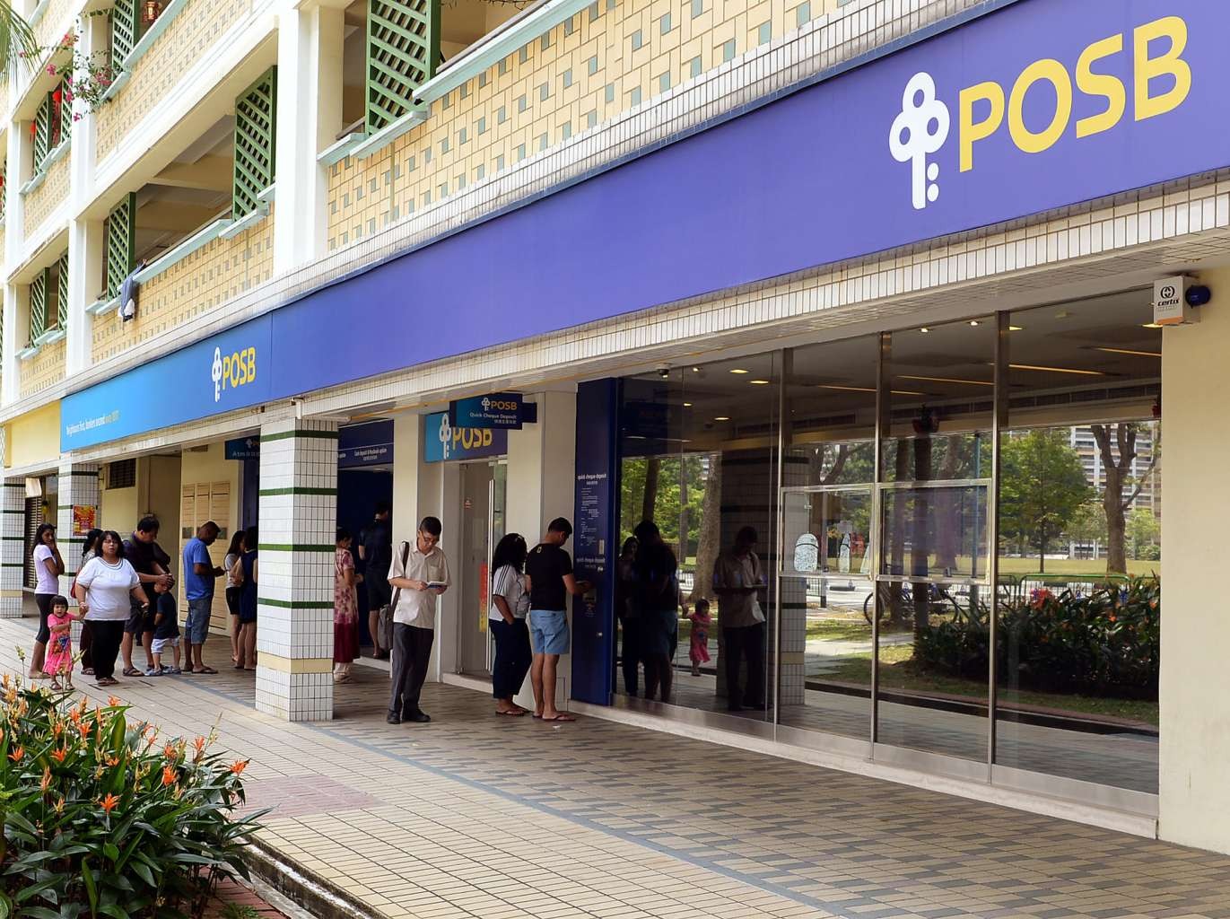 How many POSB branches are there in Singapore?