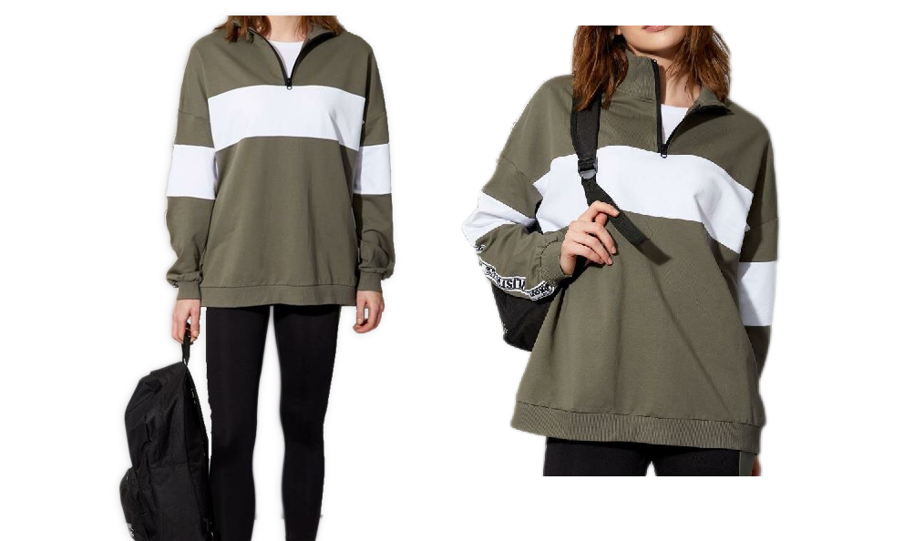 DeFacto Knitted Sweat Shirt is sustainable activewear Singapore