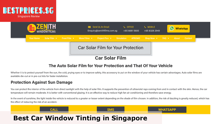 Zenith Films - Car Window Tinting Singapore, Car Window Tinting, Solar Film Singapore, Can I tint my car windows Singapore?, Is tinted car illegal in Singapore?, Can I tint my car windows Singapore?, How much do tints cost all around?, Which tint is best for heat reduction?, Which is the best car window film?, car window tinting singapore price, cheap car window tinting singapore, solar film for car singapore, best solar film for car singapore, car window tint laws singapore, best car window film, solar film for car windows, 3m car solar film singapore price, 